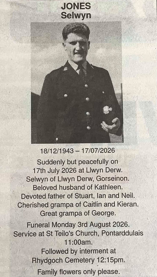 Obituary Selwyn Jones